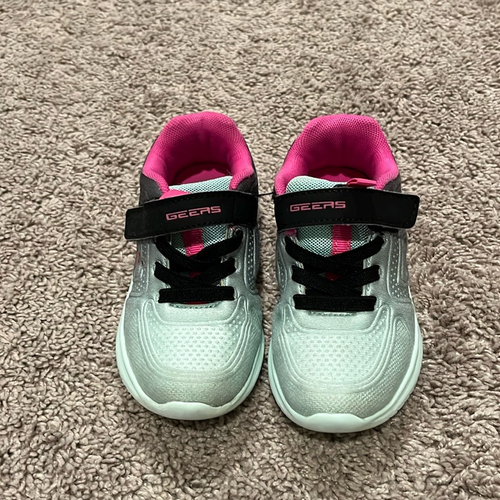 Girls blue and pink sneakers size 10